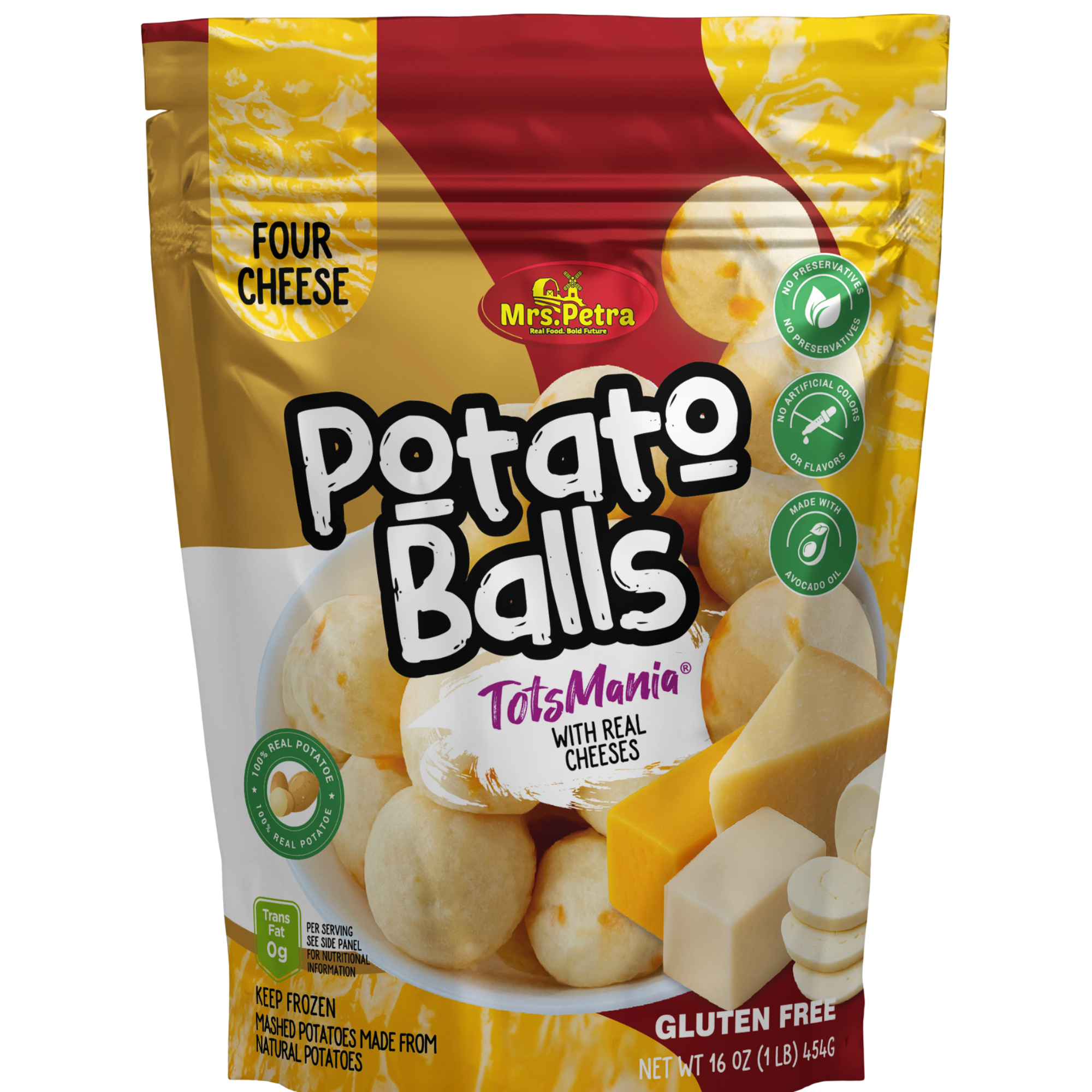1枚9円 切り抜き POTATO Potatoes Balls Four Cheese TotsMania 1 LB – Mrs Petra Food