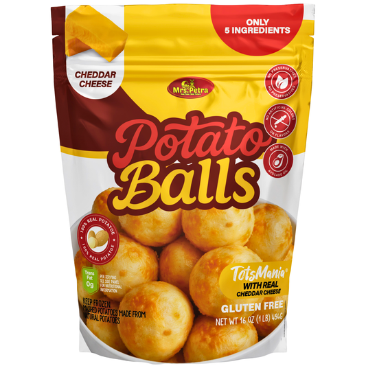 Potatoes Balls Cheddar Cheese TotsMania 1 LB