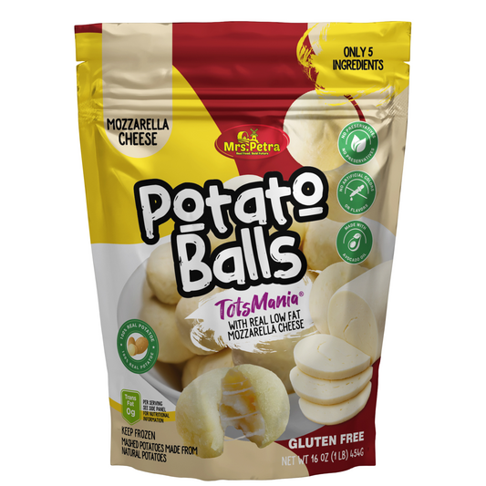 Potatoes Balls Mozzarella Cheese TotsMania 1LB