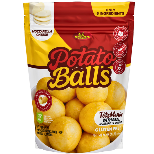 Potatoes Balls Mozzarella Cheese TotsMania 1LB